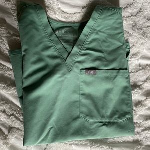 Figs Womens Catarina Scrub Top - X Small - Light Green